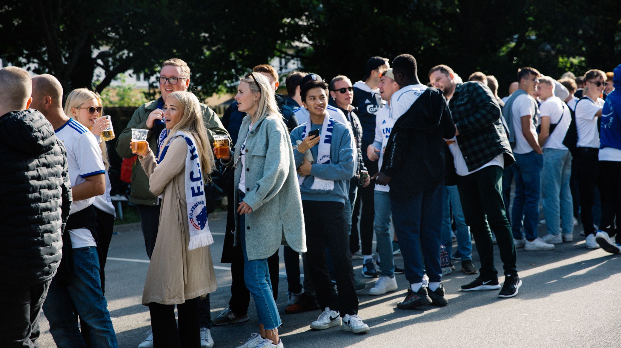 FCK-fans uden for Parken