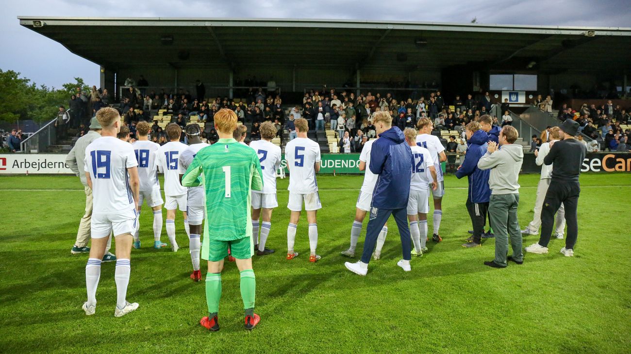 Fejring med FCK-fans efter U19-pokalfinalen