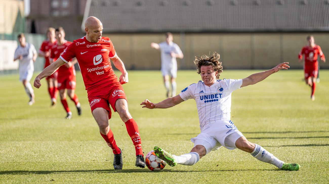 Emil Møller i FCK-træningskamp