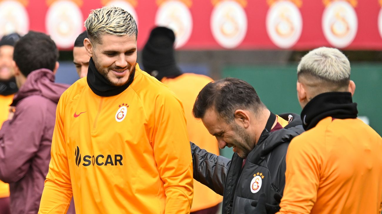 Mauro Icardi og Okan Buruk