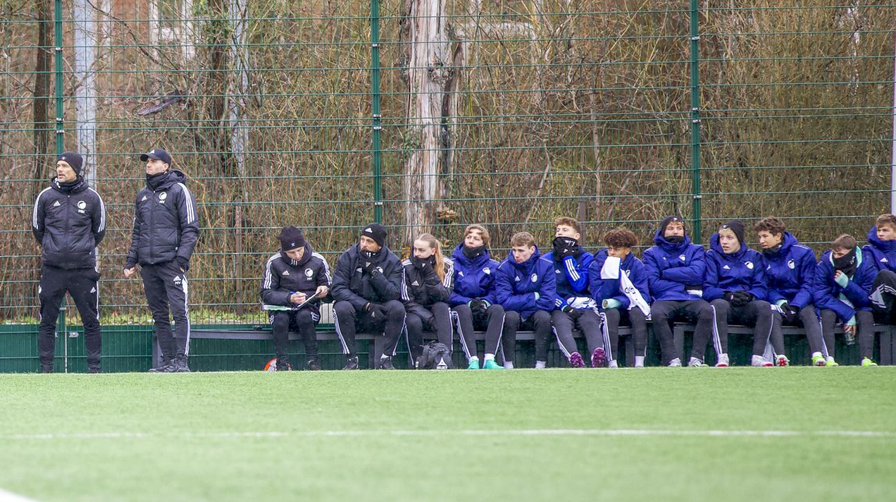 U19-bænken mod Fremad Amager