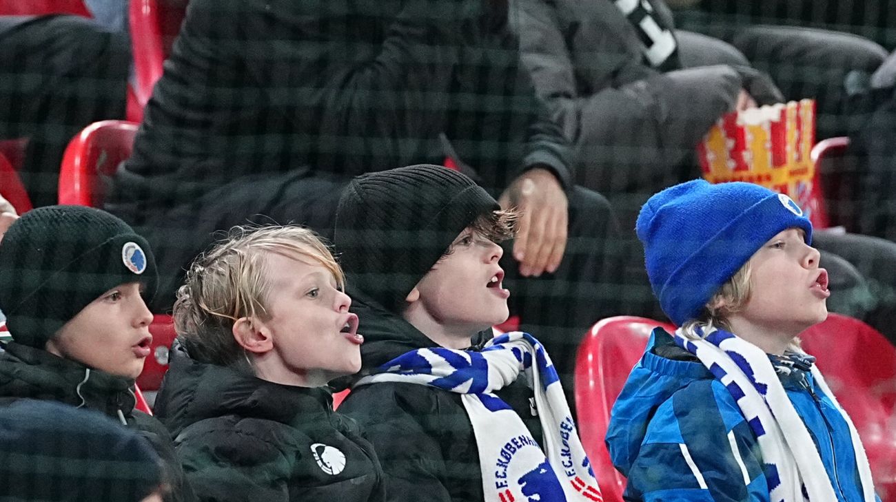 FCK-fans på Familietribunen